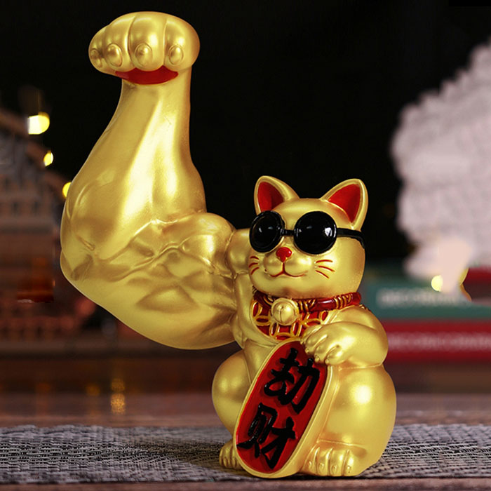 Hãy nhìn vào hình ảnh mèo thần tài vàng để cảm nhận sức mạnh của nó! Với vẻ ngoài quyền lực và đầy tài lộc, mèo thần tài vàng sẽ mang đến may mắn và thành công cho bạn.